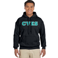 CVE Gildan Adult Heavy Blend Hooded Sweatshirt Design B - Black (CVE-007-BK)