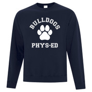 OLL Bulldog Phys-Ed Crewneck Sweatshirt (OLL-020-NY)