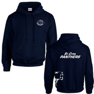 CCE Gildan “St. Cyril Panthers” Adult Pullover Hoodie with Full Decoration - Navy (CCE-009-NY)