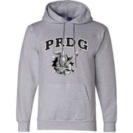 PRG Champion Adult Powerblend Fleece Hoodie - Light Steel (PRG-001-LS)