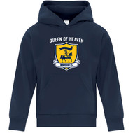 QHS Youth Fleece Hooded Sweatshirt - Navy (QHS-301-NY)