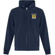 QHS Adult Fleece Full Zip Hooded Sweatshirt - Navy (QHS-004-NY) 
