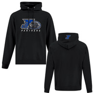 SMY Adult Pullover Polycotton Hoodie with Printed Logo - Black (SMY-001-BK)