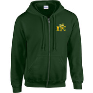 MPC Heavy Blend Adult Full Zip Hooded Sweatshirt - Forest (MPC-022-FO)