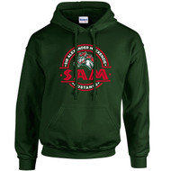AMS Adult Heavy Blend 50/50 Hooded Sweatshirt - Forest Green (AMS-006-FO)