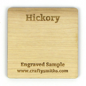 Hickory - Tier 1 Domestic Hardwood - Engraved Sample Chip