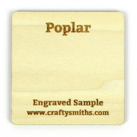 Poplar - Tier 1 Domestic Hardwood - Engraved Sample Chip