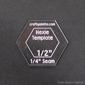 Hexie Template - 1/2 Inch Hexies