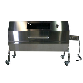 Stainless Steel Rotisserie with Glass Hood 125lbs (Closed) - Latin Touch