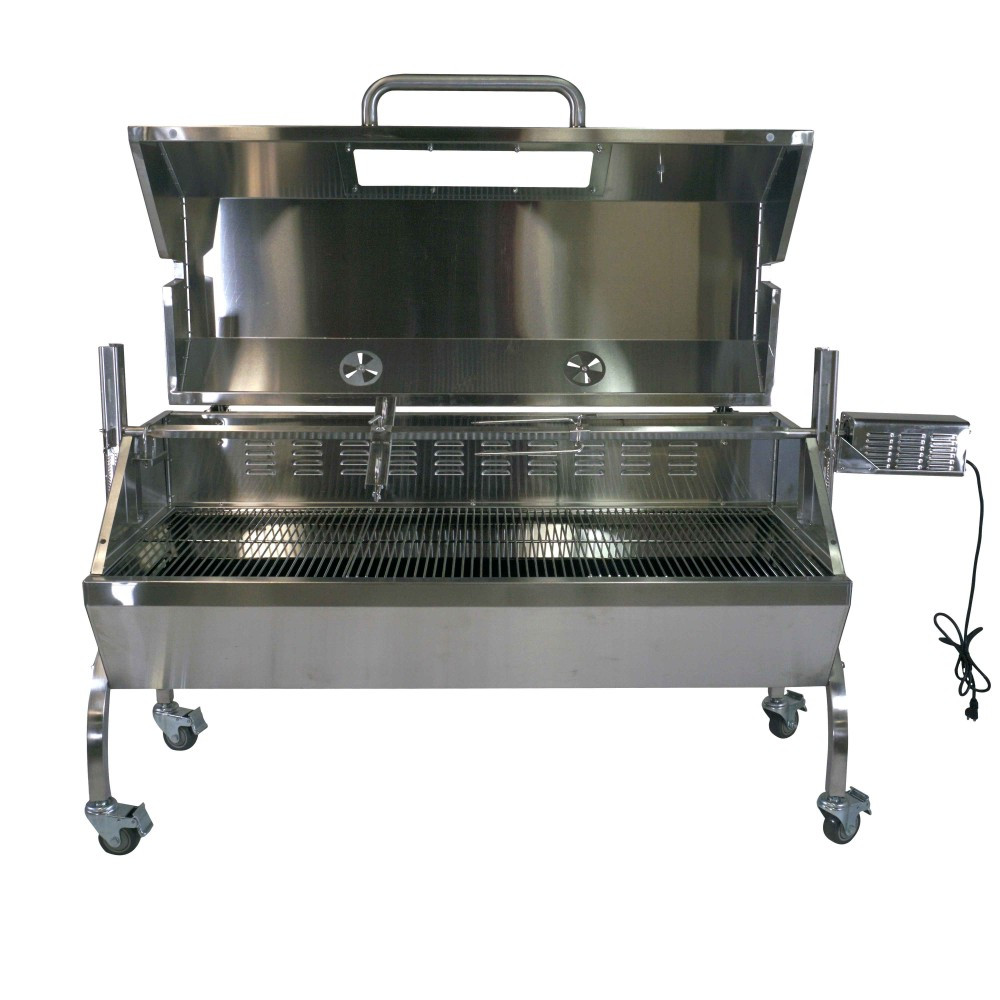 25W Stainless Steel Rotisserie Grill Roaster w/Glass Hood - Latin Touch,  Inc.
