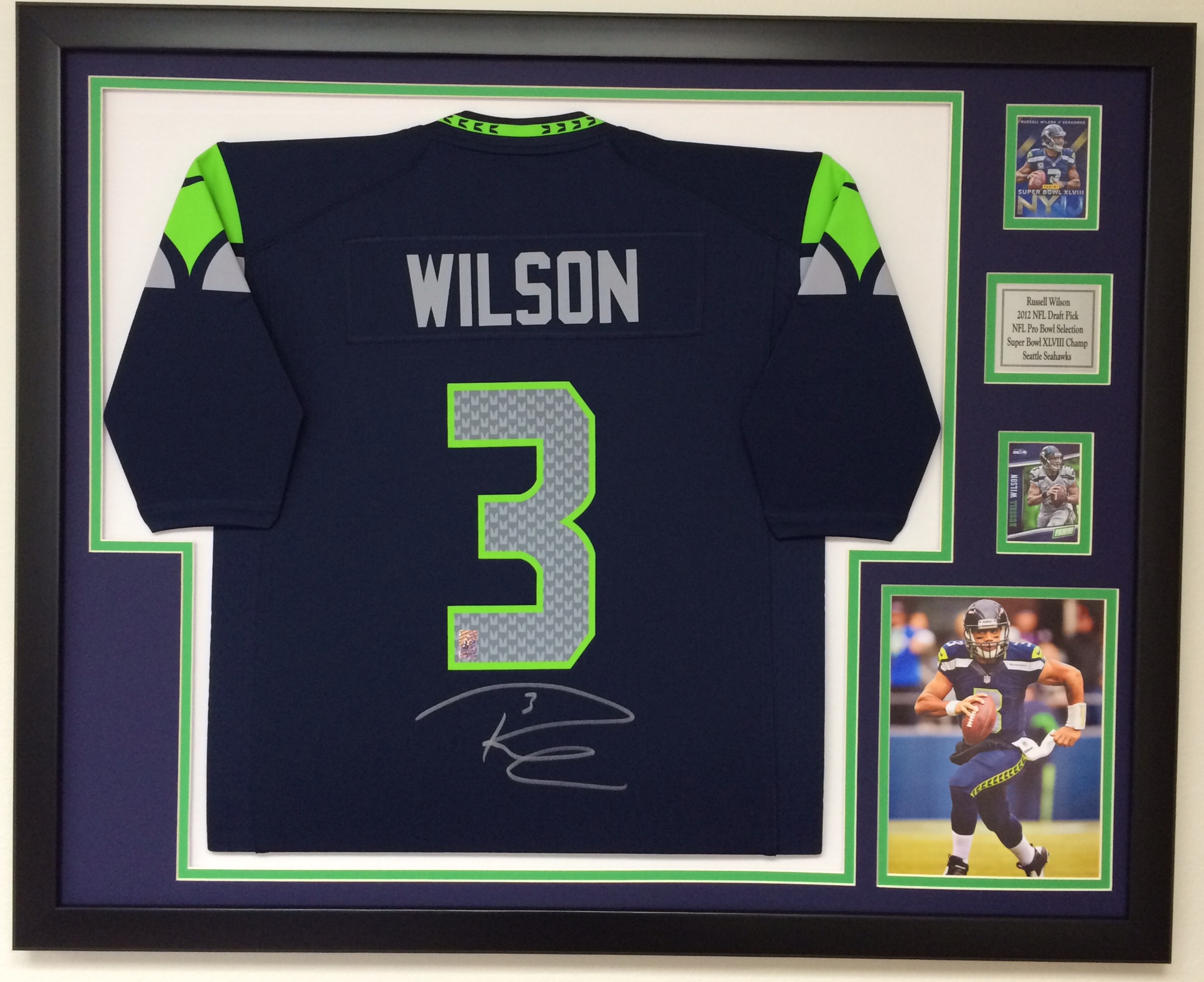 BEST Russell Wilson and Seattle Seahawks Jersey Framing Projects and Sports  Memorabilia - Jacquez Art & Jersey Framing