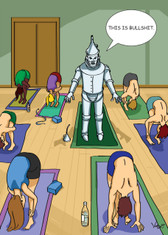 Tin Man Yoga - 394 Funny Adult Birthday Cards 6 Pack