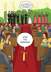 Stop the wedding! - 08002 Funny Bachelorette Cards 6 Pack