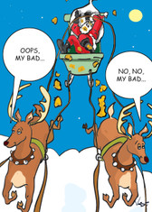 Deer Poo - 1517 Adult Humor Christmas Cards  6 Pack