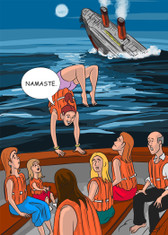 Inappropriate Yoga Girl  Sinking Ship - 533