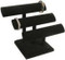 Black velvet triple oval t-bar display