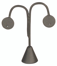 Steel Grey Single Earring Display Tear Drop Shape 4 3/4"H