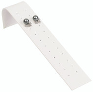 White Earring Ramp Display for up to 12 Pair of Studs