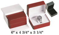 Black Premium Watch Classic Leatherette Box