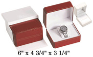 White Premium Watch Classic Leatherette Box