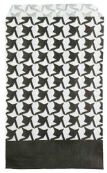 Houndstooth Pattern Paper Bags - 100Bags/Pack (6" x 9")