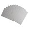 Multiple sheets of 5/16" x 1/2" Small Rectangular Self Adhesive Plain Labels fanned out.
