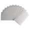 Multiple sheets of 1/2" x 1 3/4" Vertical Rectangular Self Adhesive Plain Labels fanned out for display.
