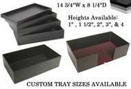 Choice of Black Standard Utility tray sizes available.