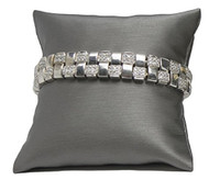 Steel Grey Pillow Display - 1pc - 3 Sizes Available
