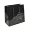 Black Glossy Solid Color Tote Bag