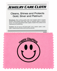 4x6 Pink/White Jewelry Polishing Cloth