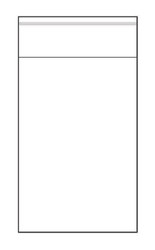 6" x 9" Ultra Clear Self Adhesive Resealable Clear Plastic Cellophane Poly Bag (100 Bags)
