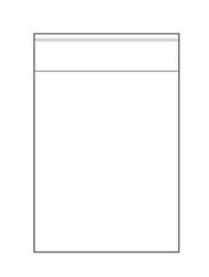 8" x 10" Ultra Clear Self Adhesive Resealable Clear Plastic Cellophane Poly Bag (100 Bags)
