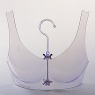 Hanging Clear Bra form - Clear Plastic