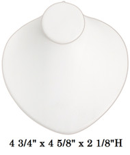 White Round Shaped Lay-Down Jewelry-Displays