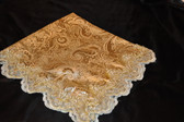 Fancy Silver Swirls with Rhinestone and Swirled Imported Lace