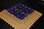 Royal Blue Satin Lap Scarf with Gold Crosses and Gold Lace