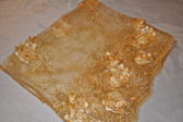 Golden Beauty Lap Scarf with Bling