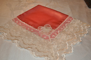 Apricot with Sheer Crème Specialty Lace