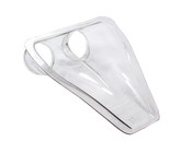 Air or Brake Duct, Dual 3 in Tube, NACA, Molded Plastic, Clear, Each 