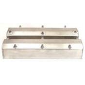 Valve Cover, Tall, Hardware Included, Fabricated Aluminum, Natural, Small Block Ford, Pair 