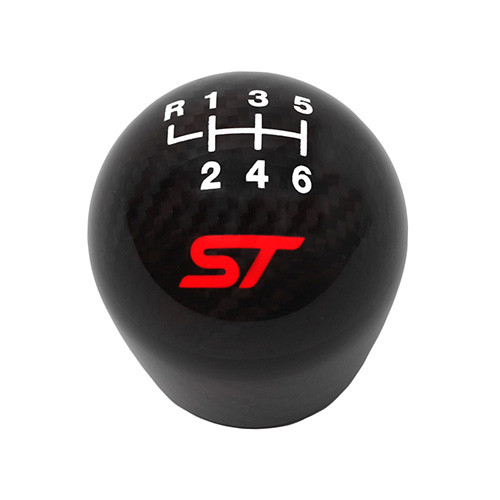 FOCUS ST SHIFT KNOB CARBON FIBER, BLACK, 6 SPEED M7213FSTCF