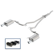 2015-2019 MUSTANG 2.3L ECOBOOST CAT-BACK TOURING EXHAUST SYSTEM WITH CHROME TIPS  M-5200-M4TCA