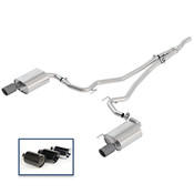 2015-2019 MUSTANG 2.3L ECOBOOST CAT-BACK TOURING EXHAUST SYSTEM WITH CARBON FIBER TIPS  M-5200-M4TFA