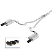 2015-2019 MUSTANG 2.3L ECOBOOST CAT-BACK TOURING EXHAUST SYSTEM WITH BLACK CHROME TIPS  M-5200-M4TBA