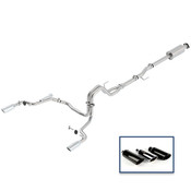 2015-2019 F-150 5.0L CAT-BACK EXTREME EXHAUST SYSTEM - REAR EXIT, CHROME TIPS  M-5200-F1550DECA