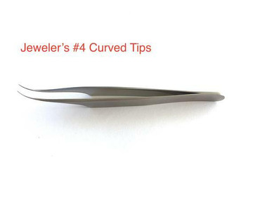Jeweler's # 4 Curved Tips