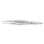 Castroviejo Suturing Forceps W/Platform Straight, 1x2 Teeth, 0.5mm - S5-1575

