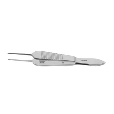 Sauer Suture Forceps, 1X2 Teeth Oblique Angled - S5-1666

