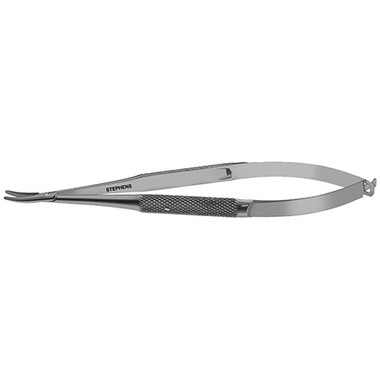 Barraquer Needle Holder, Heavy Jaws, Curved W/Lock - S6-1008

